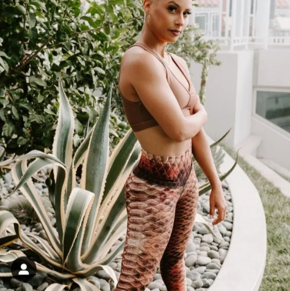 🤎🐉Niyama Sol Cinnamon Dragon 🐉 barefoot leggings XS BNWT - Picture 2 of 6